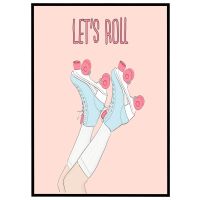 Let's roll billede - Flot print til boligen
