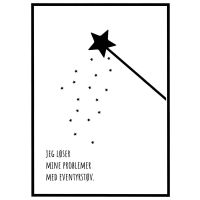 Jeg løser mine problemer med eventyrstøv billede - Flot print til boligen