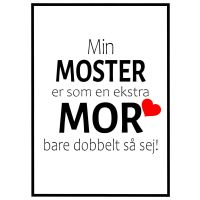 Min moster er som en ekstra mor billede - Flot print til boligen