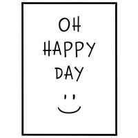 Oh happy day billede - Flot print til boligen