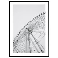 Pariserhjul - set nedefra billede - Flot print til boligen