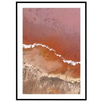 Rød saltsø billede - Flot print til boligen