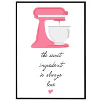The secret ingredient is always Love billede - Flot print til boligen