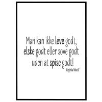 Spise godt billede - Flot print til boligen