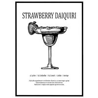 Strawberry Daiquiri - opskrift billede - Flot print til boligen