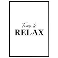 Time to relax billede - Flot print til boligen