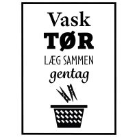 Vask - Tør - Læg sammen - Gentag billede - Flot print til boligen