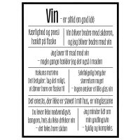 Vin - er altid en god idé billede - Flot print til boligen