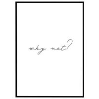 Why not? billede - Flot print til boligen