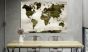 World Map: Green Planet canvas print - flot billede på lærred