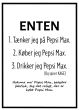 Tænker - køber - drikker Pepsi Max billede - Flot print til boligen