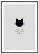 Home is where the cat is billede - Flot print til boligen