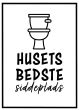 Husets bedste siddeplads billede - Flot print til boligen