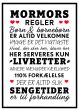 Mormors regler billede - Flot print til boligen