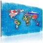 Flags of the World canvas print - flot billede på lærred