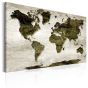 World Map: Green Planet canvas print - flot billede på lærred