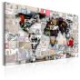 Map: Banksy inspiration canvas print - flot billede på lærred