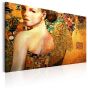 Golden Lady canvas print - flot billede på lærred