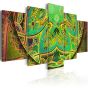 Mandala: Green Energy canvas print - flot billede på lærred