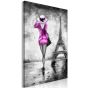 Parisian Woman (1 del) Pink canvas print - flot billede på lærred