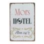 Mors hotel - Åben 24/7 skilt. Flot blikskilt til hjemmet