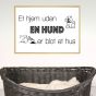 Et hjem uden en hund er blot et hus billede - Flot print til boligen