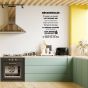 Køkkenregler wall sticker. Flot vægklistermærke til hjemmet.