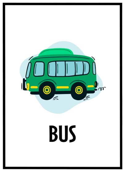 Bus billede - Flot print til boligen