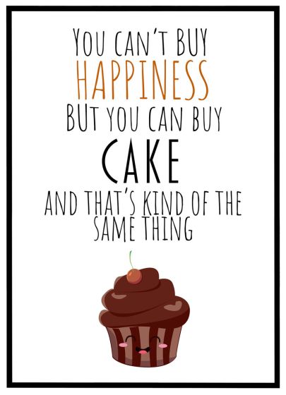 You can't buy happiness