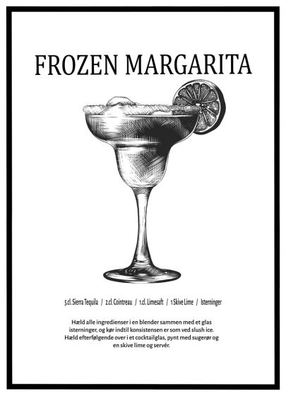 Frozen Margarita - opskrift billede - Flot print til boligen