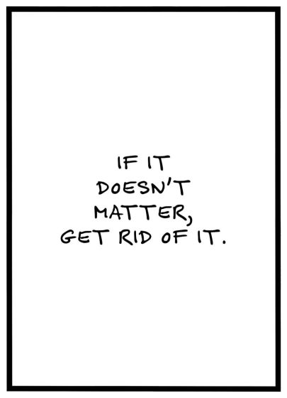 If it doesn't matter