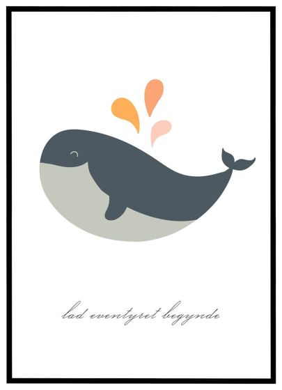 Lad eventyret begynde billede - Flot print til boligen