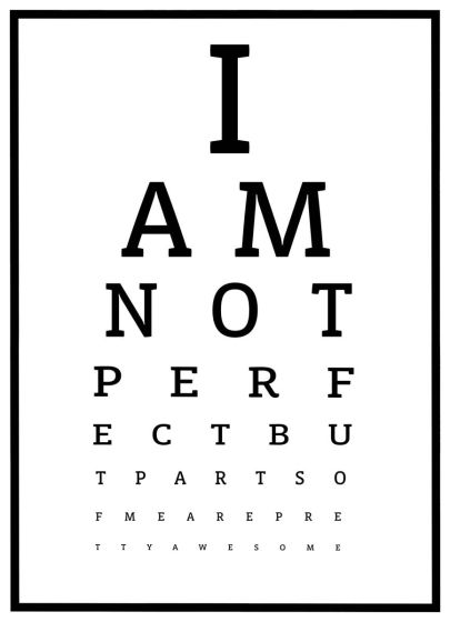 I am not perfect but pretty awesome billede - Flot print til boligen