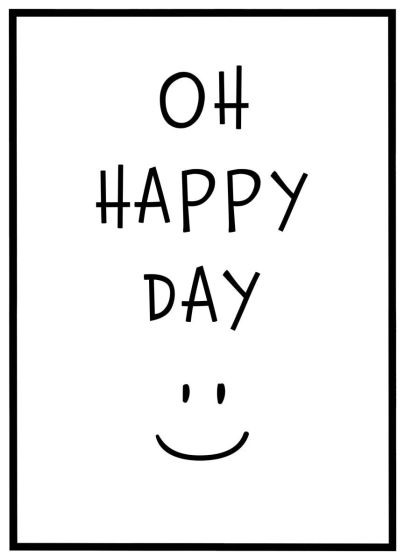 Oh happy day billede - Flot print til boligen
