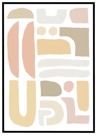 Organiske former #1 billede - Flot print til boligen