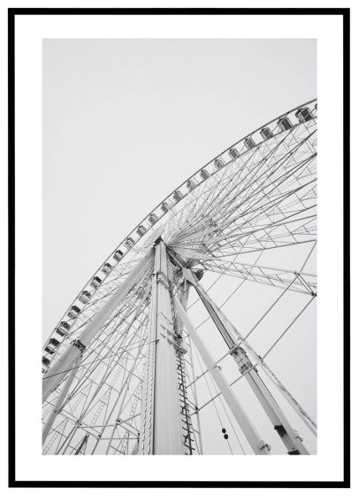 Pariserhjul - set nedefra billede - Flot print til boligen