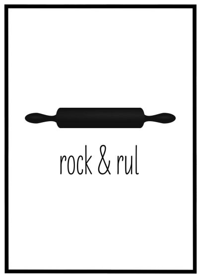 Rock & rul billede - Flot print til boligen