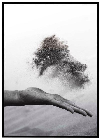 Sand i bevægelse billede - Flot print til boligen