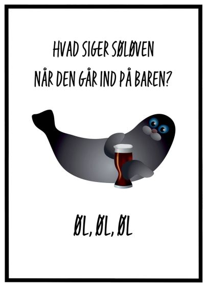 Hvad siger søløven? Øl
