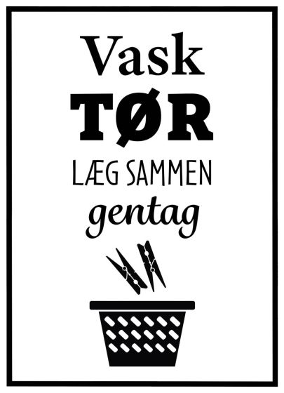 Vask - Tør - Læg sammen - Gentag billede - Flot print til boligen