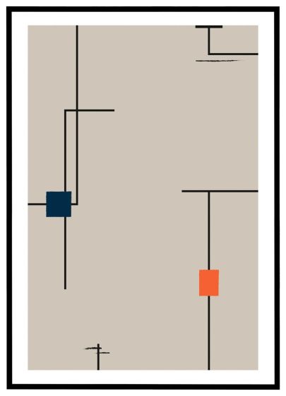 Vintage komposition #5 billede - Flot print til boligen