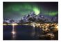 Aurora borealis fotostat - flot foto tapet til væggen